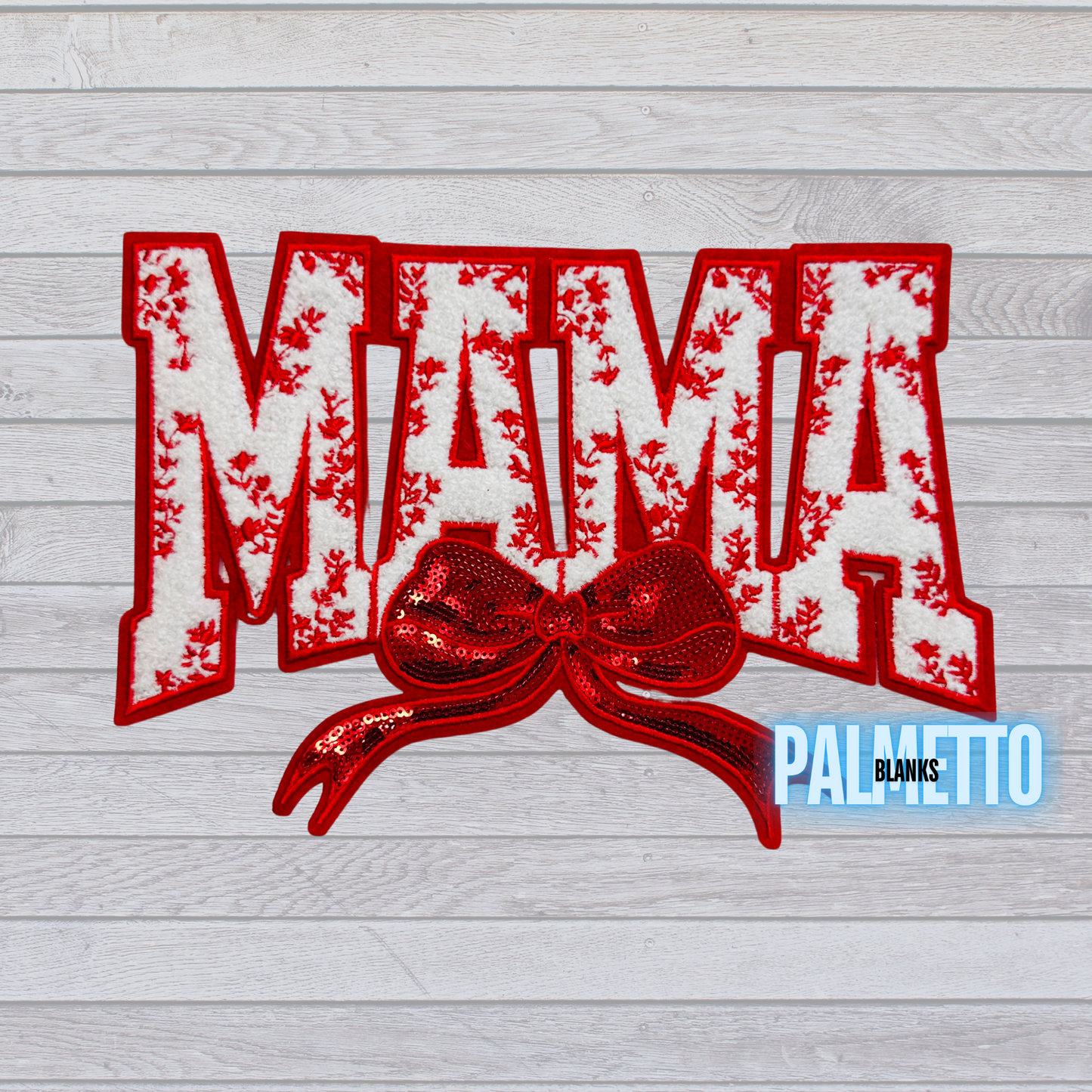 Mama Bow - Chenille/Sequin Patch