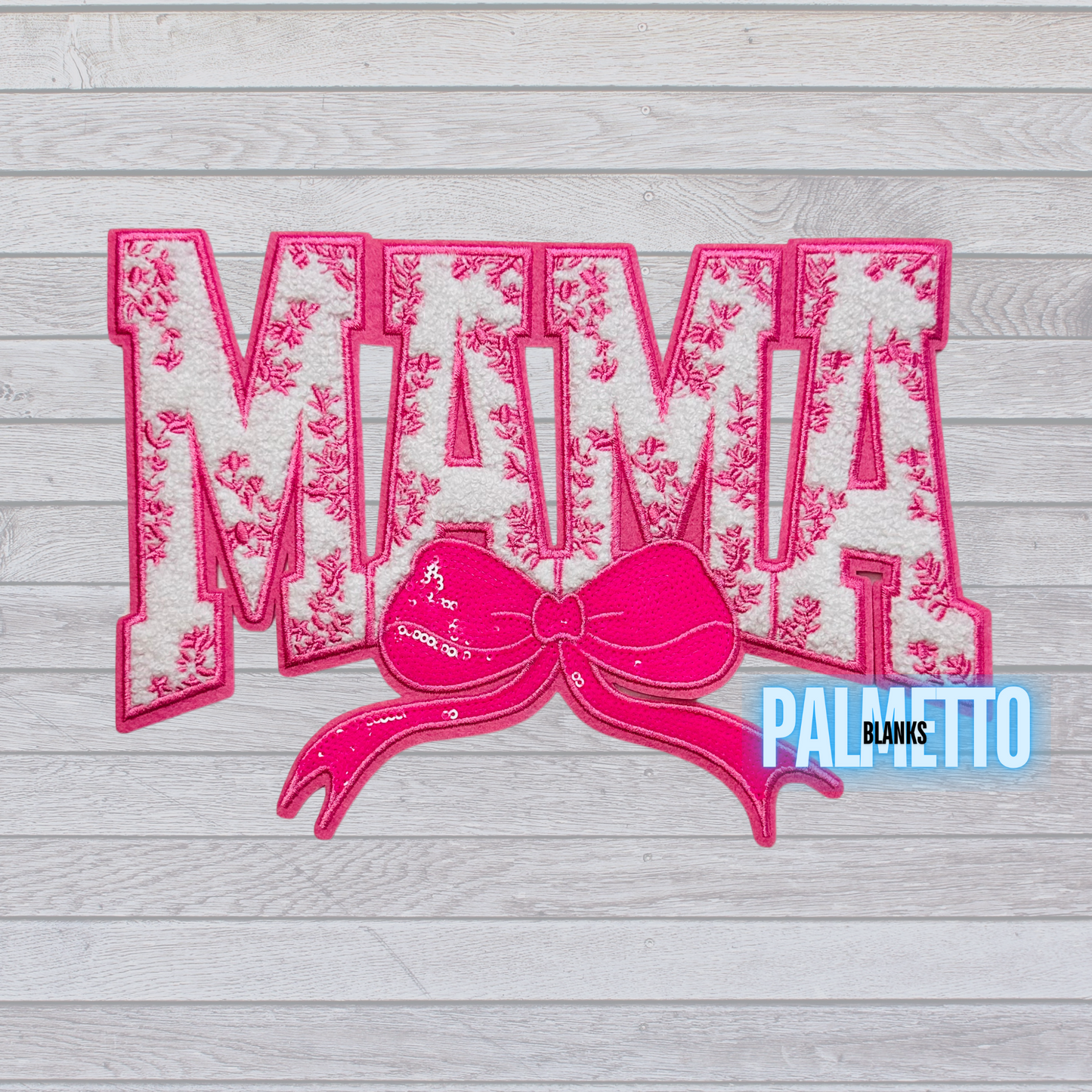 Mama Bow - Chenille/Sequin Patch