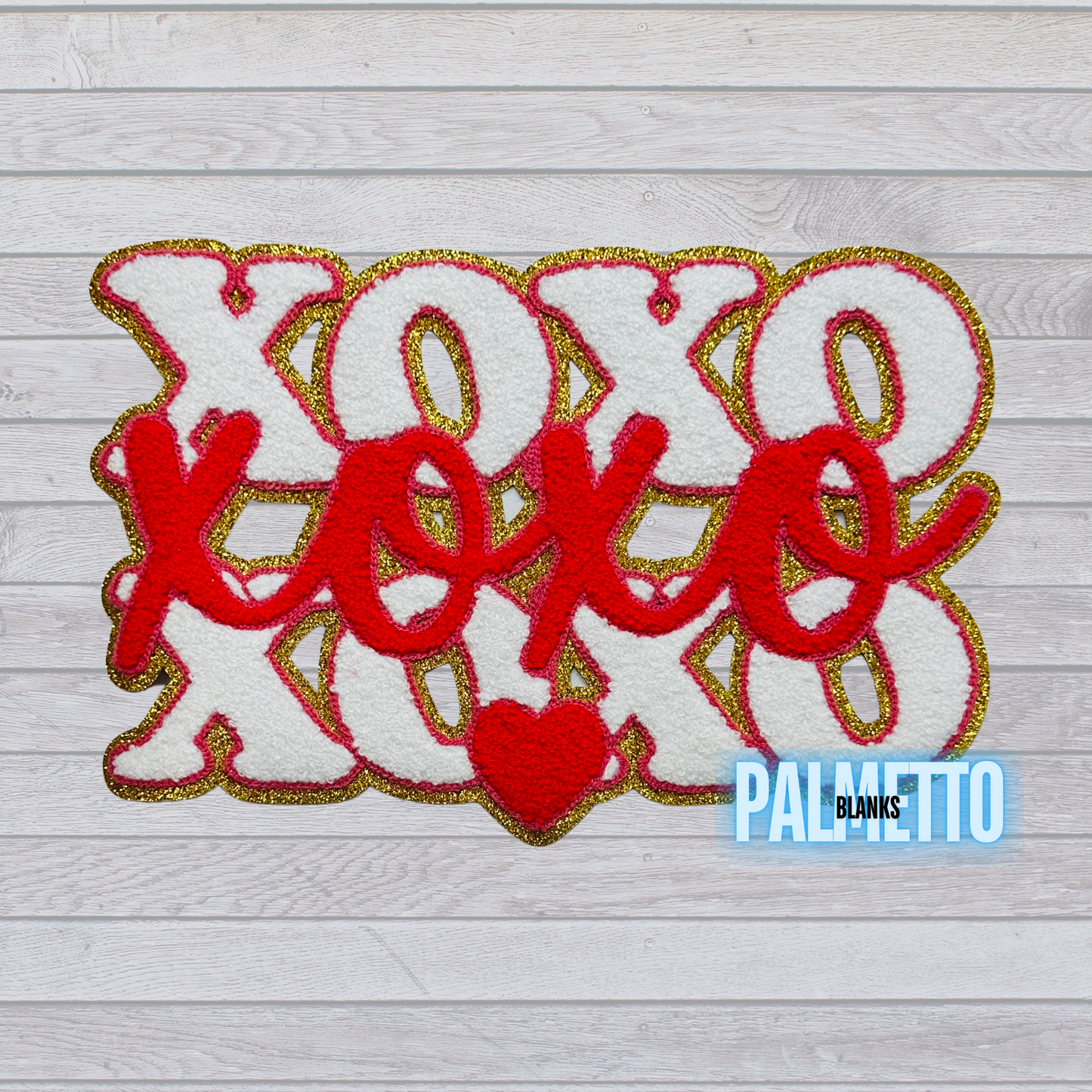 XOXO (Red/White) Chenille Patch