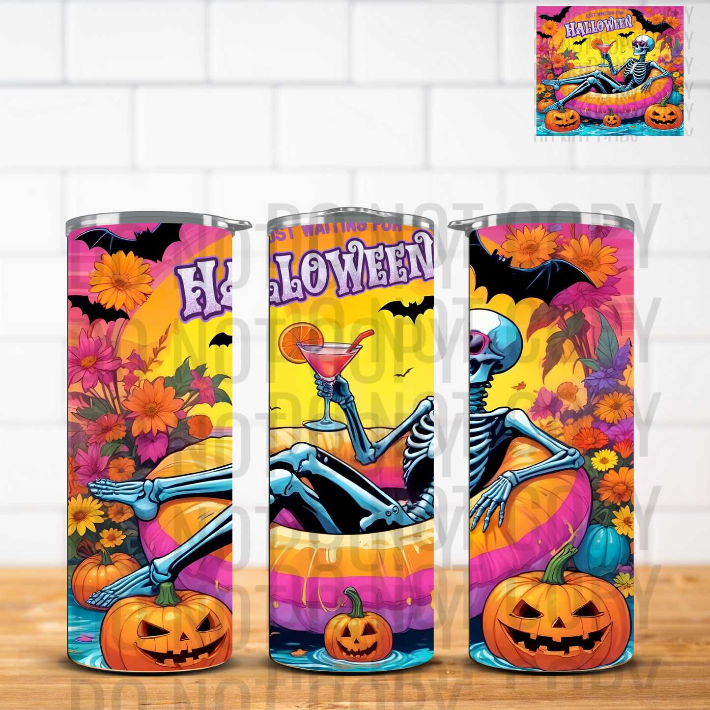 Colorful Halloween Tumbler Wraps
