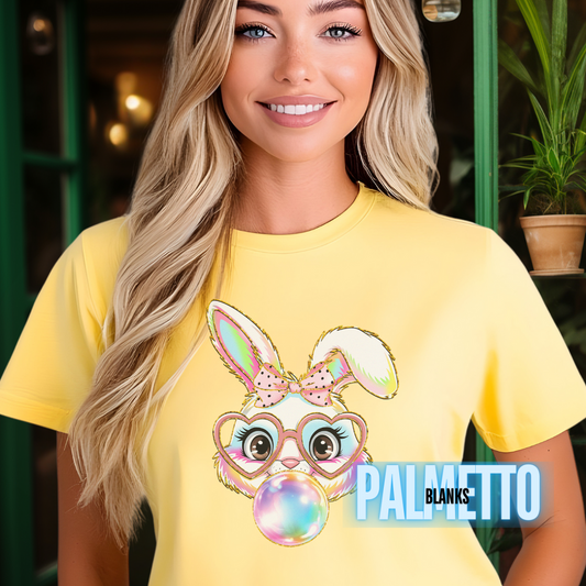 Gum Popping Bunny-  Full Color Transfer