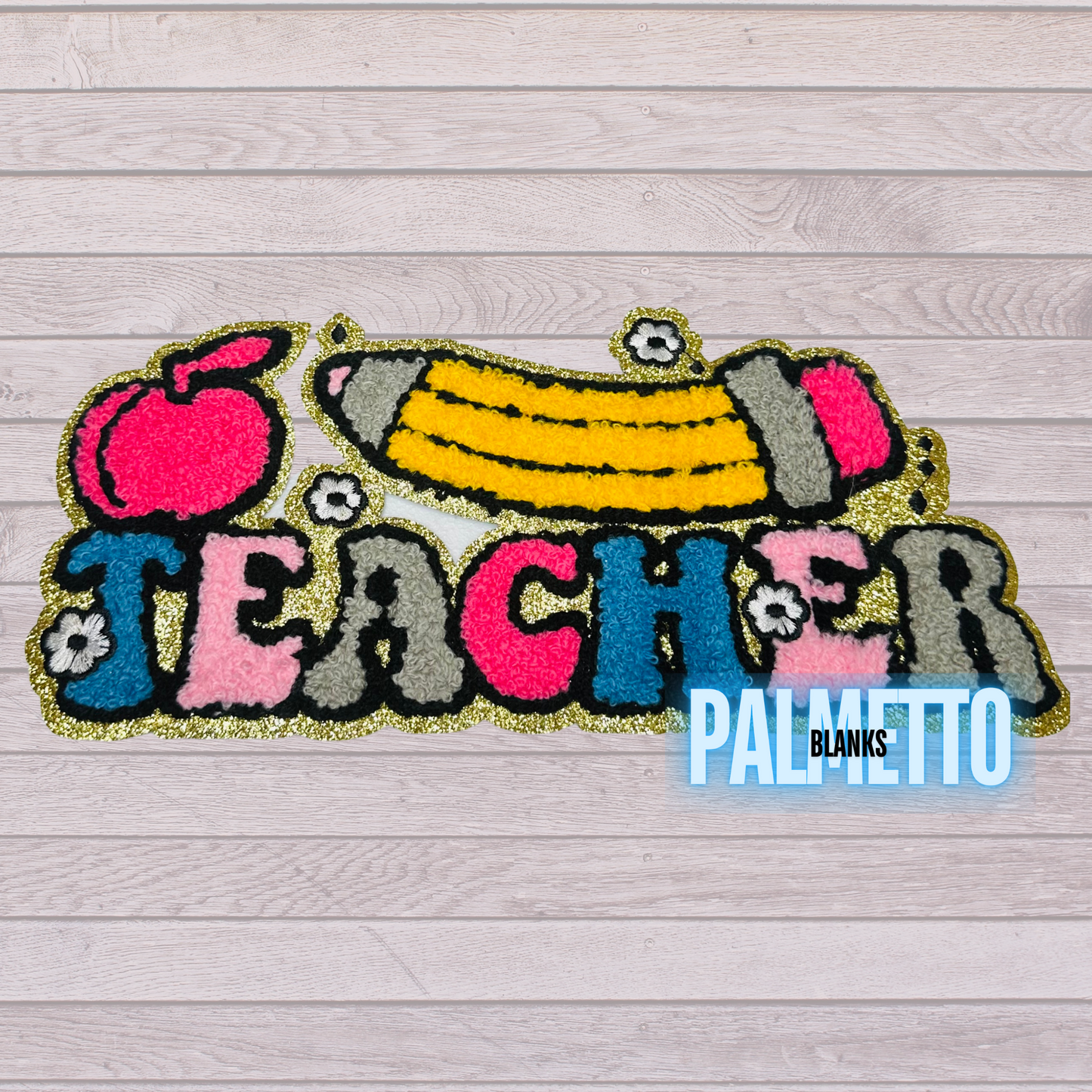 Teacher Pencil Chenille Patch