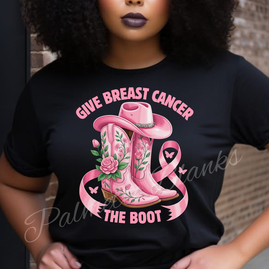 Give Cancer the Boot - Full Color Transfer