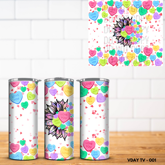 Valentine Vinyl Tumbler Wrap