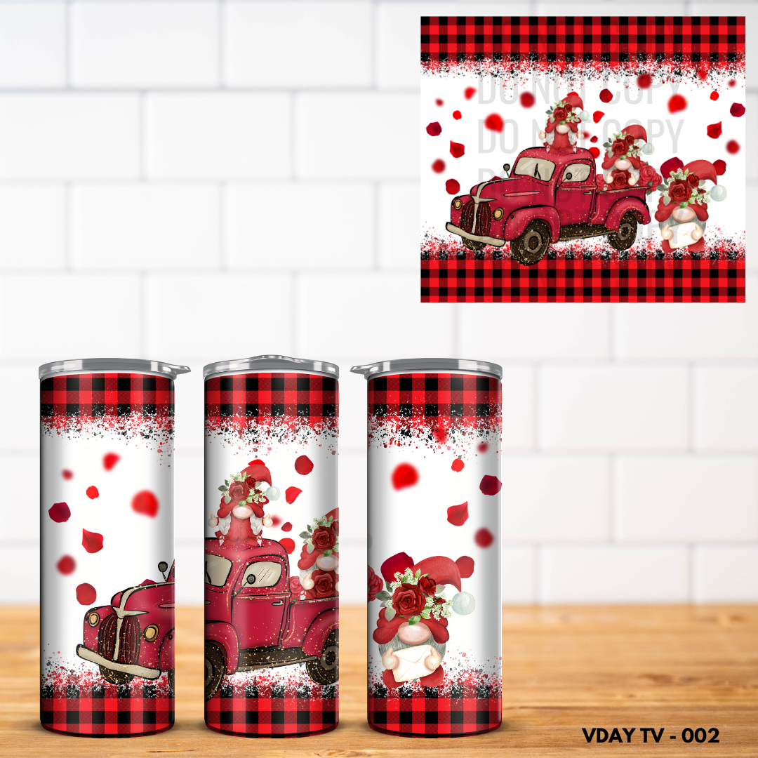 Valentine Vinyl Tumbler Wrap
