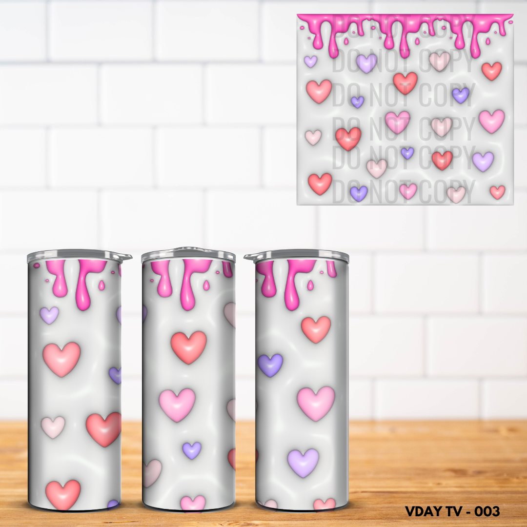 Valentine Vinyl Tumbler Wrap