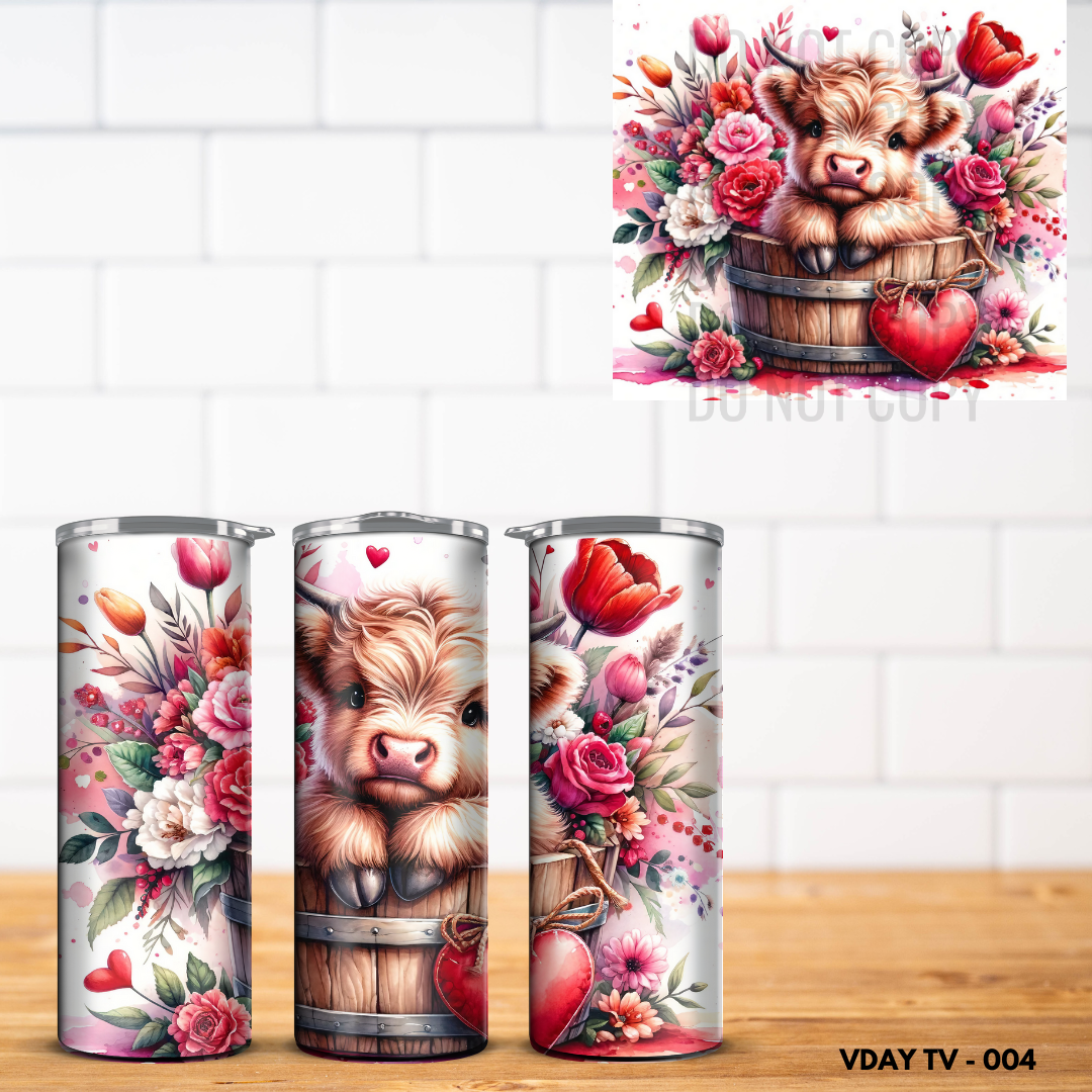 Valentine Vinyl Tumbler Wrap