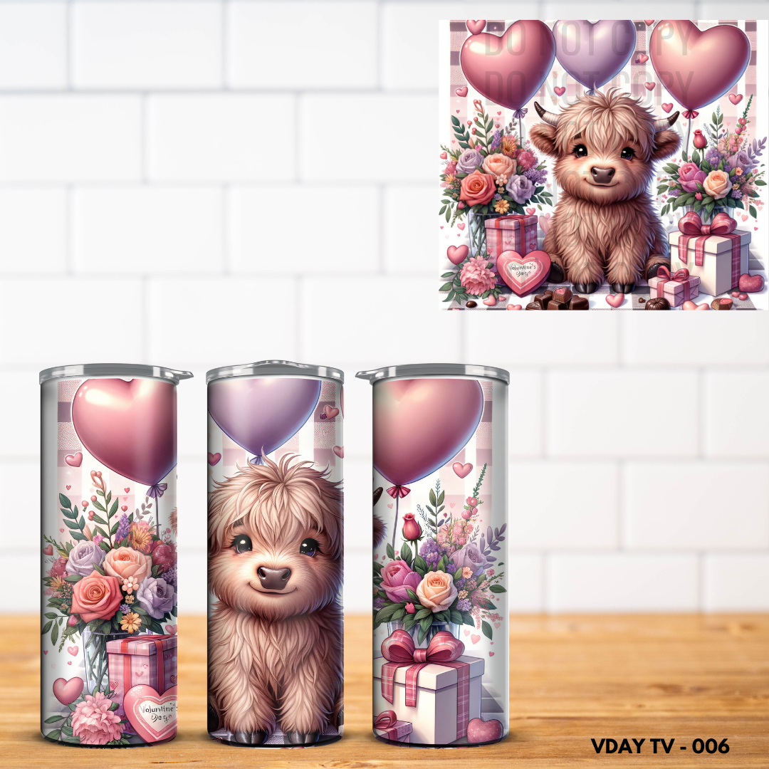 Valentine Vinyl Tumbler Wrap
