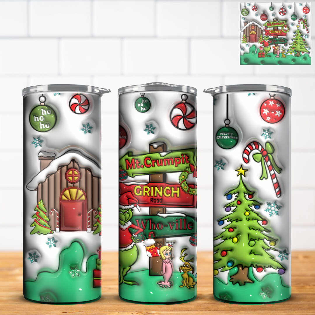 Grinch Wrap For Straight Tumbler-310