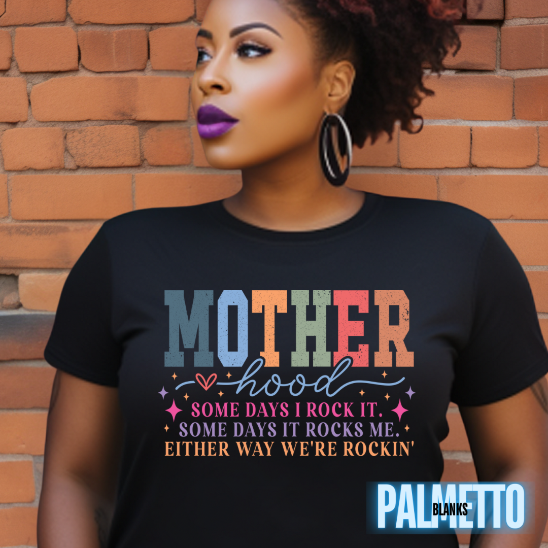 Mother Hood Rockin - Full Color Transfer