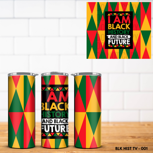 Black History Vinyl Tumbler Wrap