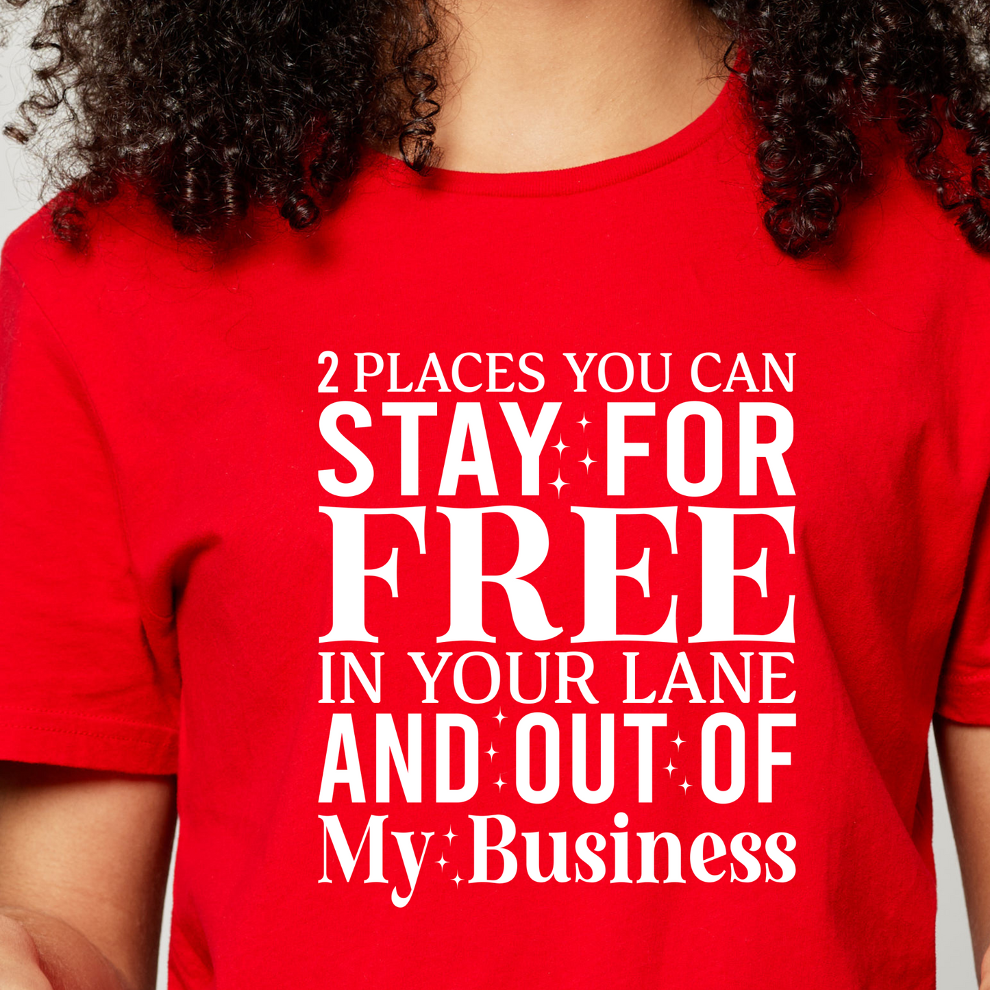 2 Places You Can Stay Screen Print Transfer