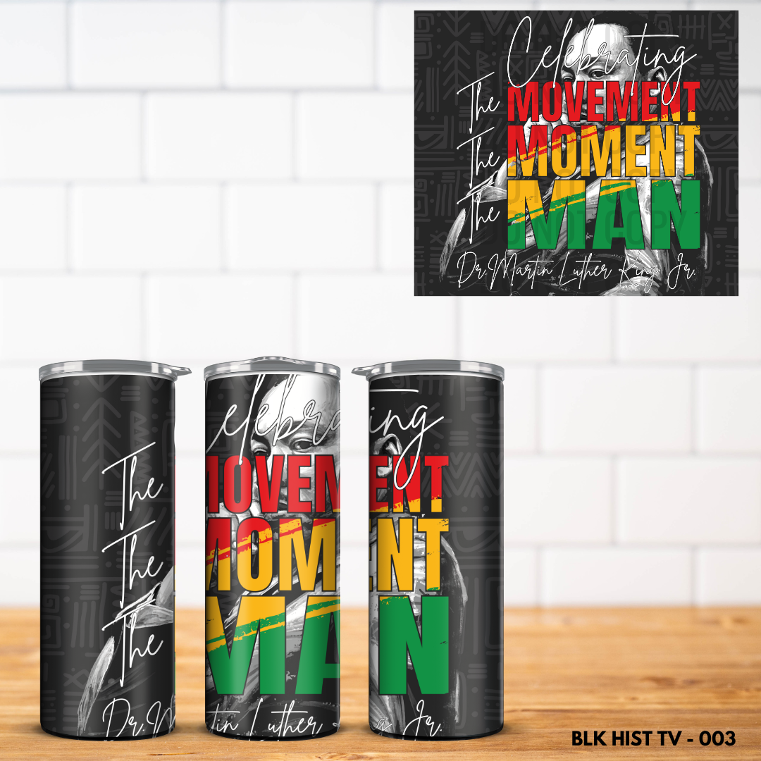 Black History Vinyl Tumbler Wrap