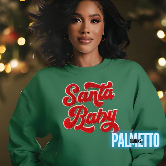 Santa Baby (Red) - Chenille Patch