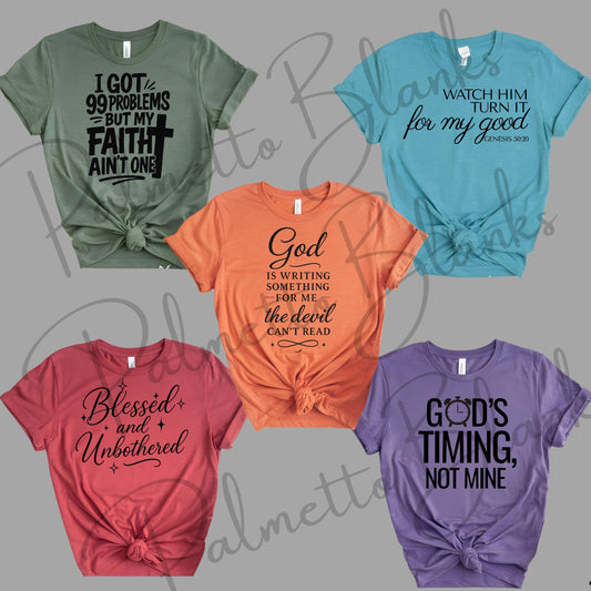 Faith-Based Screen Print Transfer Bundle – (25 Transfers) PRE-ORDER (Please read full description below)