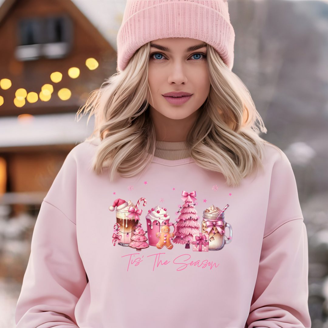 Tis The Season (Pink) -  Full Color Transfer