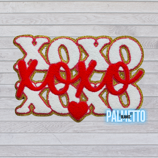 XOXO (Red/White) Chenille Patch