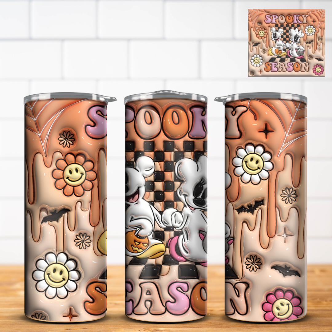 Spooky Halloween 3D Inflated Tumbler Wrap