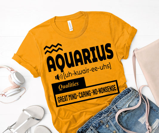 Zodiac Qualities Screen Print Transfer