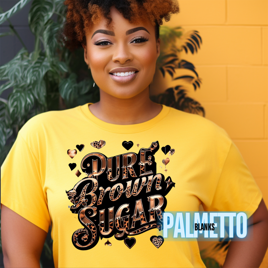 Pure Brown Sugar- Full Color Screen Print Transfer