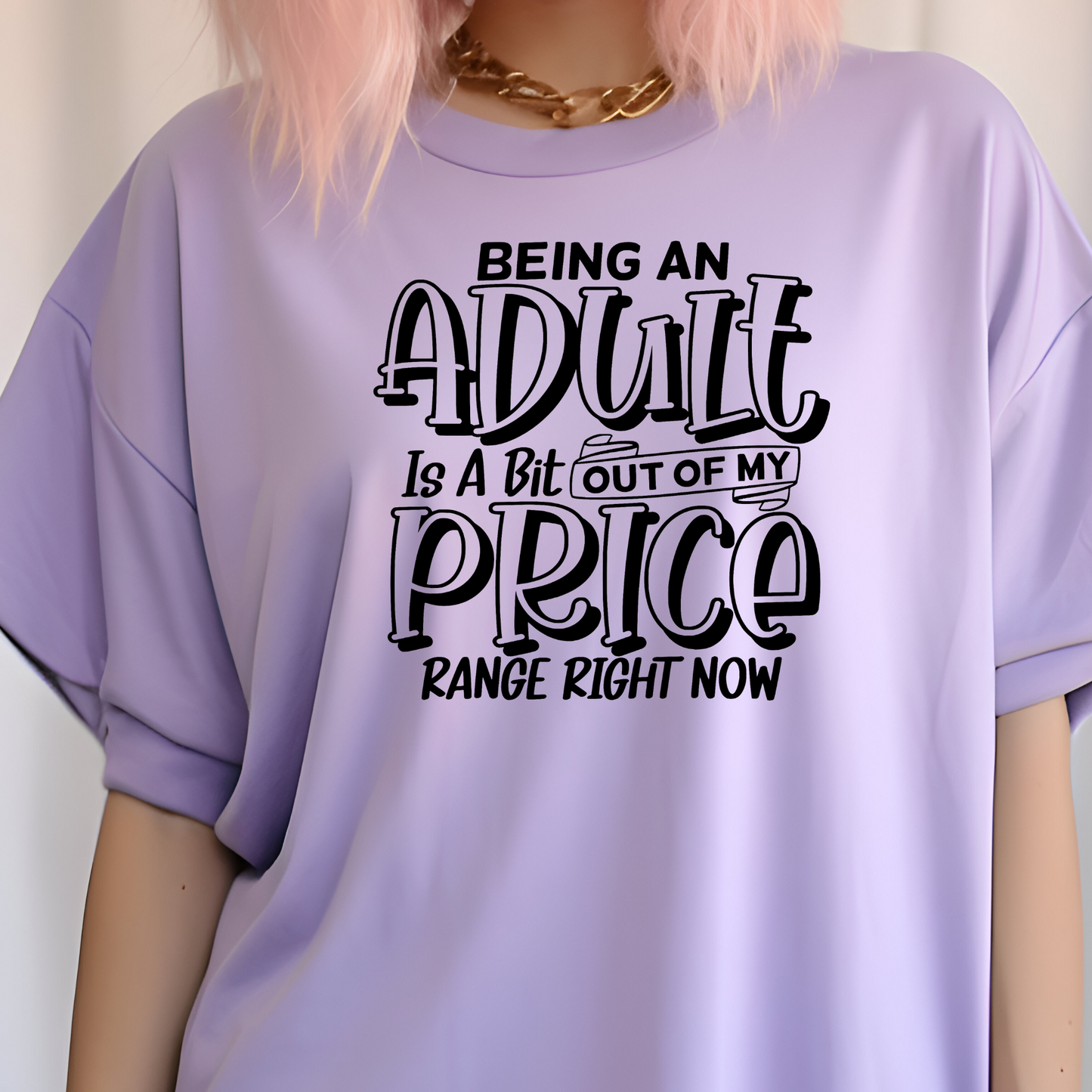 Adult Price Range Screen Print Transfer