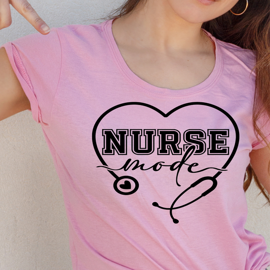 Nurse Mode Screen Print Transfer